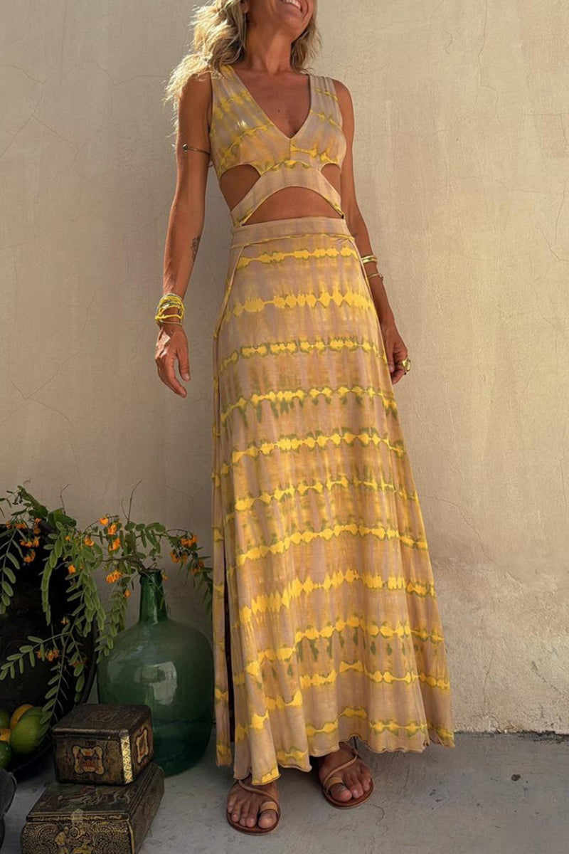 Dixie | Chic Maxi Dress with Cut-Out Details
