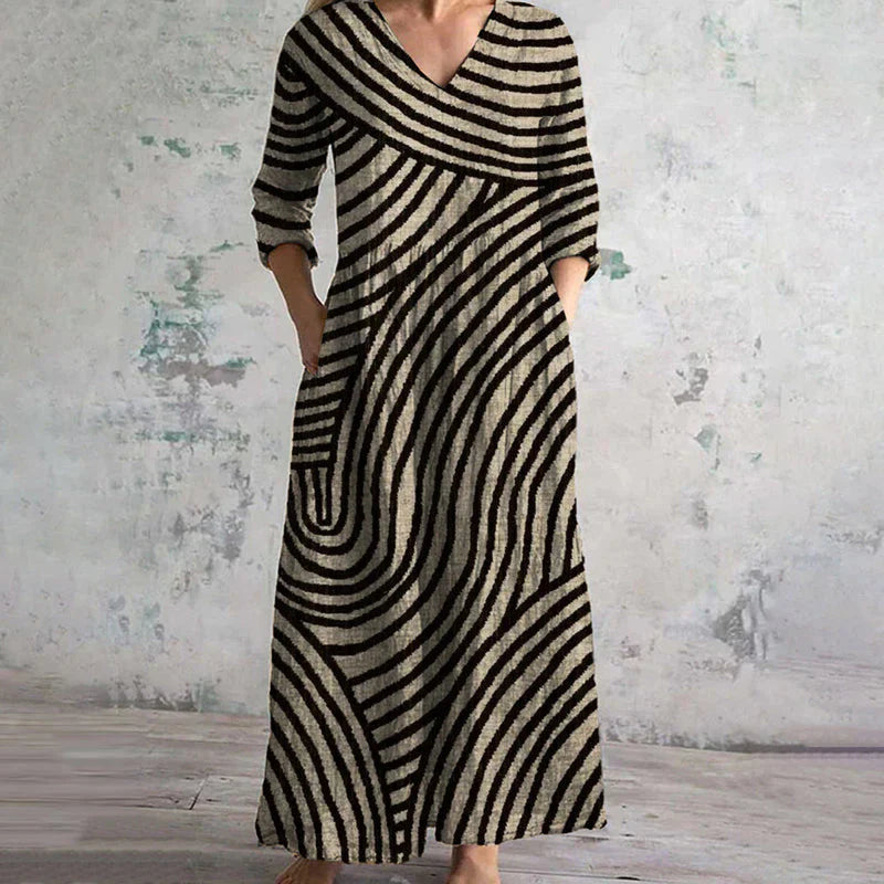 Ayla | Vintage Chic Striped Dress