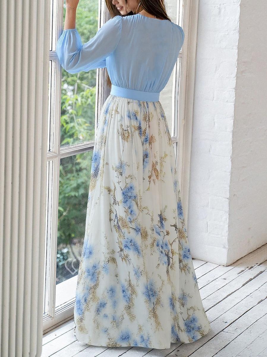 Lucía | Elegant Maxi Dress with Floral Print