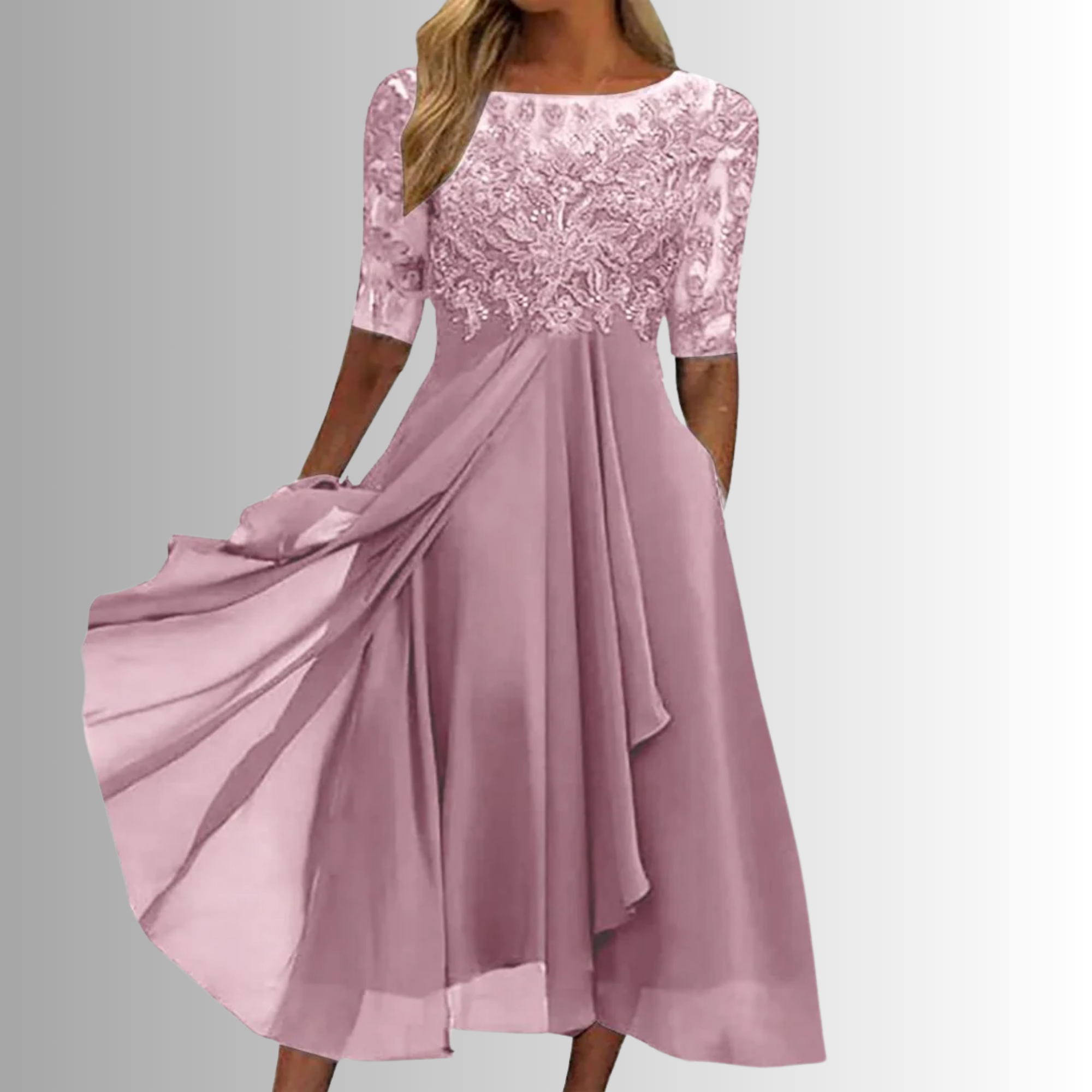 Clarrah– Elegant Lace Dress for Special Moments
