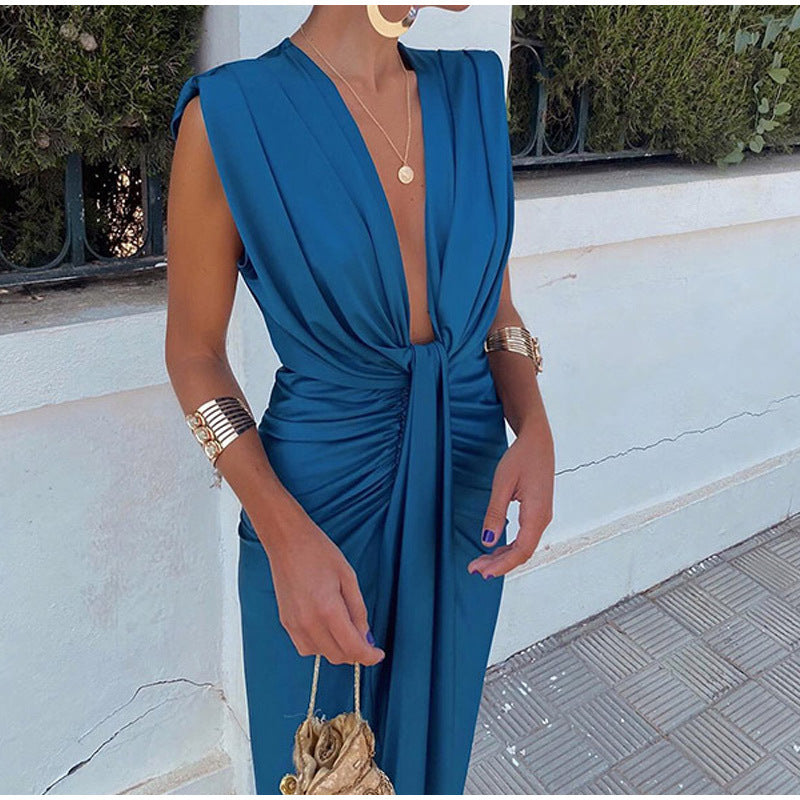 Isabella | Deep V-Neck Party Dress