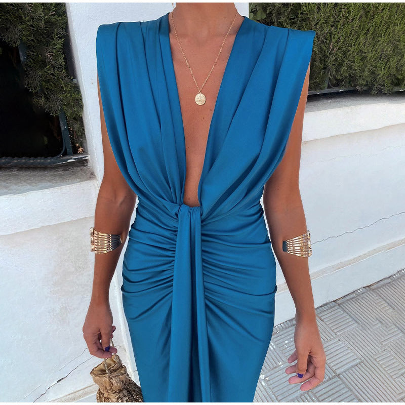 Isabella | Deep V-Neck Party Dress