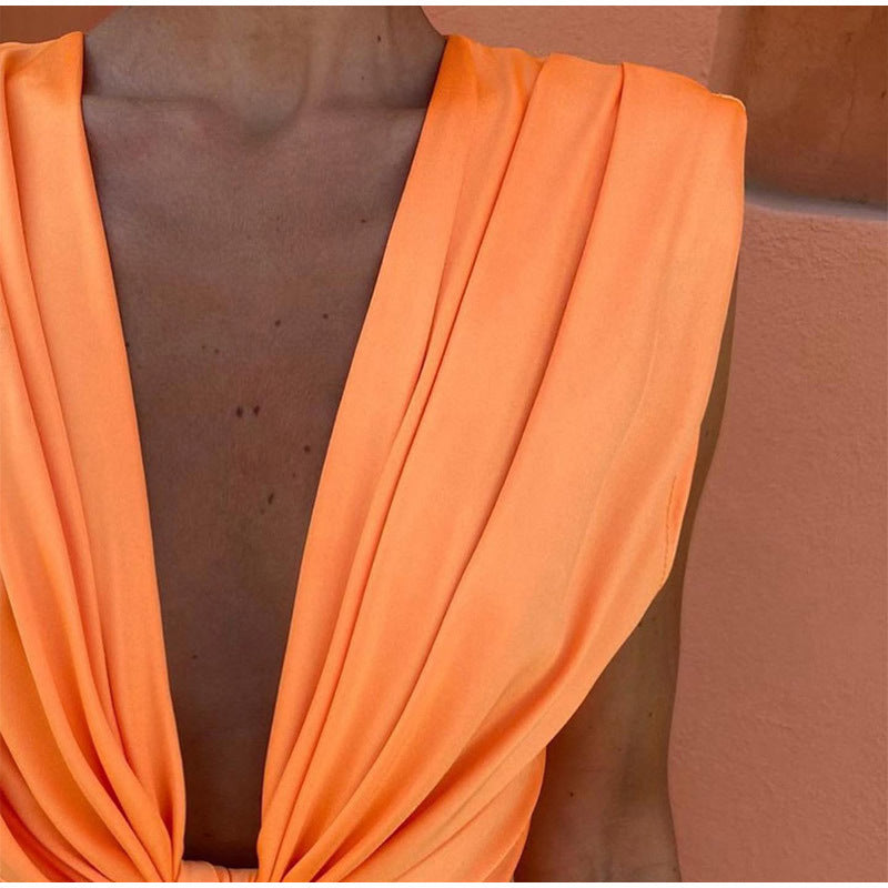 Isabella | Deep V-Neck Party Dress