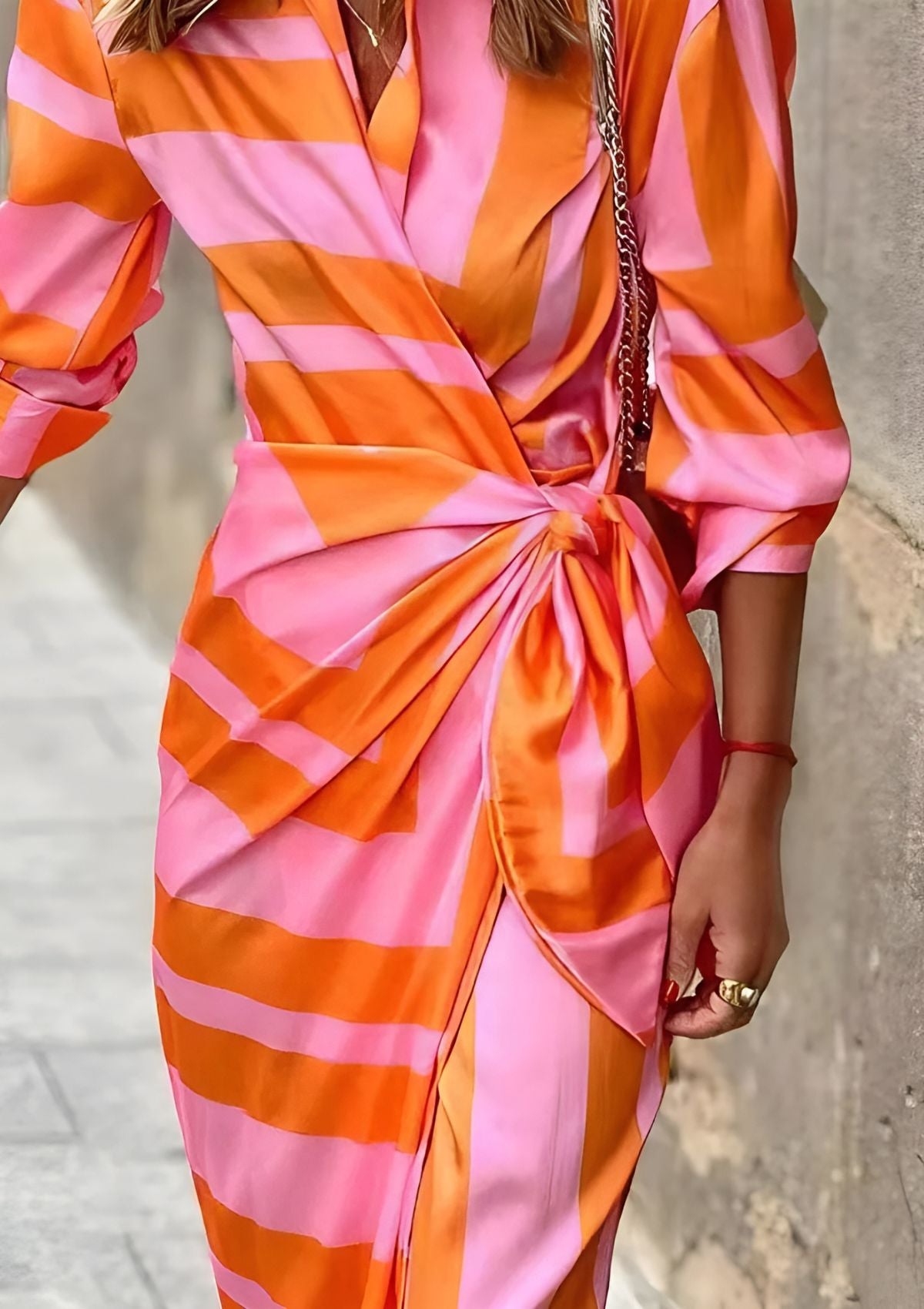 Christiana | Wrap Dress with Print