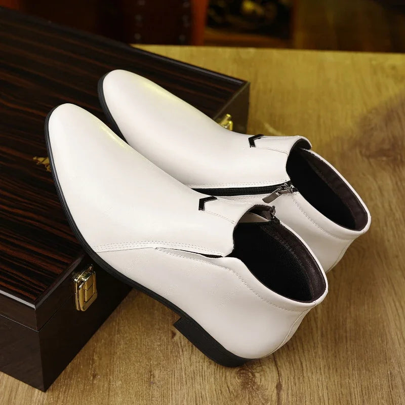 Anthony - Men's PU Leather Ankle Boots