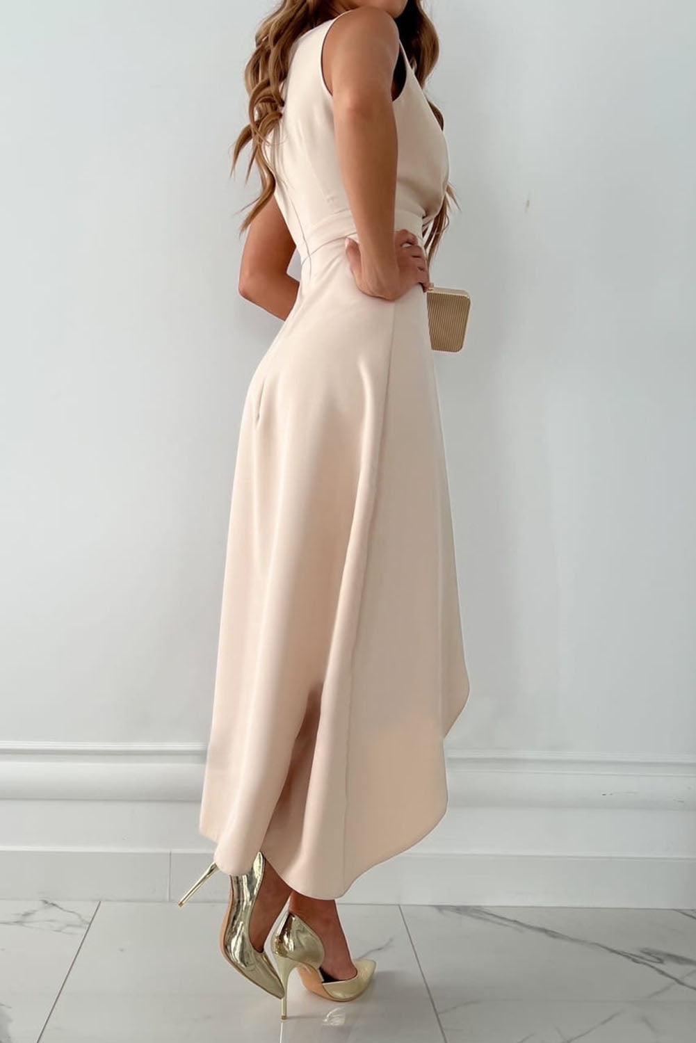 Avelise – Chic Wrap V-Neck Midi Dress